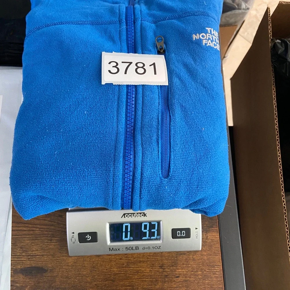 The North Face Glacier Heavyweight Full-Zip Fleece Jacket Mens M Blue Polartec